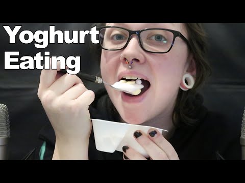 ASMR Yogurt Eating [Muller Corner Creations]
