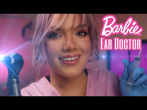 ASMR Ear Exam, Ear Cleaning, Hearing Test, Ear Massage with Doctor Barbie 🩷