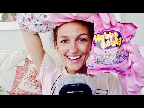 ASMR~ GUM & GLOVES! Whispering, Tapping, Assorted Sounds!