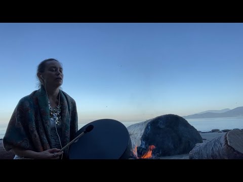 Sacred Fire and Drum Beach Ceremony for the New Moon | Sound Healing Meditation