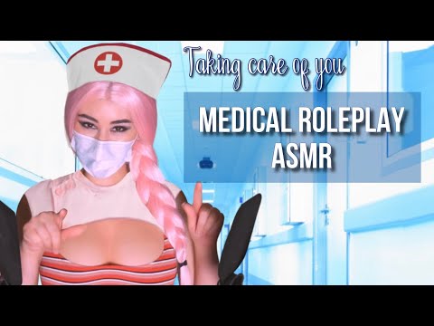 ASMR Doctor takes care of you roleplay 💊🩺🌡❤️ Tapping, whispers, compliments. Corona virus topical
