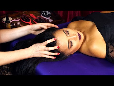Ultra 💕 ASMR Scalp Massage, with Hair Play and soft spoken 😴 with Corrina Rachel