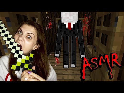 ASMR Minecraft - Slenderman Scary Me !!!