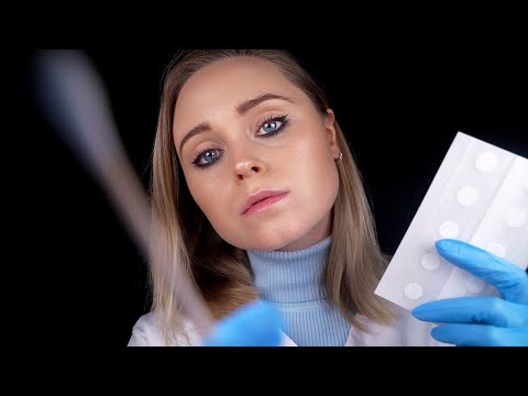 ASMR | Testing you for ALLERGIES with some PATCH TESTS (face and back)
