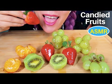 ASMR CANDIED FRUITS (EXTREME CRUNCHY EATING SOUND) | 과일사탕 탕후루 리얼사운드  CURIE. ASMR
