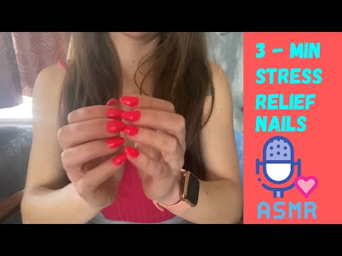 ASMR- 3 Minutes Stress Relief | Tingly Nail Tapping🤤