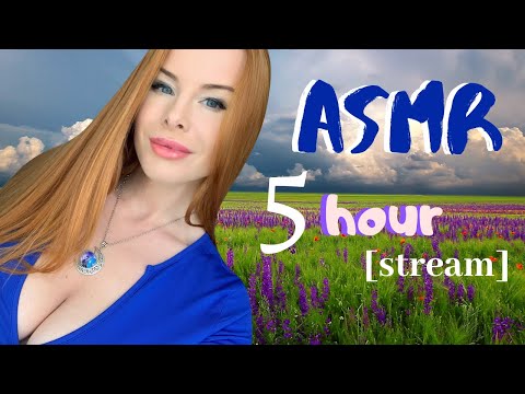 ASMR [STREAM] 💗 5 hour sleep relaxation 🌙 Latex Gloves Ear Massage 🖐🖤 3Dio 🎤🎧