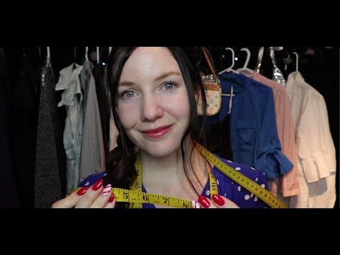 [ASMR] Relaxing Measuring You | Clothing Store Roleplay  | Personal Shopper  | Fabric Sounds