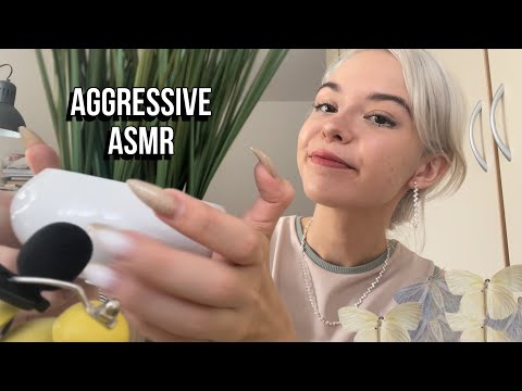 ADHD AGGRESSIVE ASMR ( tapping, scratching, gripping)// АГРЕССИВНЫЙ АСМР БЫСТРЫЕ ТРИГГЕРЫ