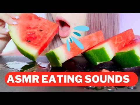 ASMR Different Eating Sounds - Crunchy, Soft, Chewy & Juicy🍉🥒🍕🍜🍤