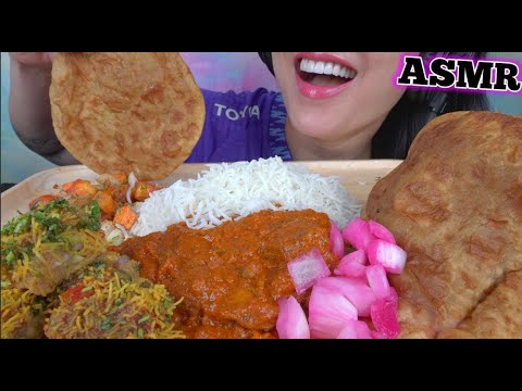ASMR INDIAN FOOD *MESSY? (EATING SOUNDS) NO TALKING | SAS-ASMR