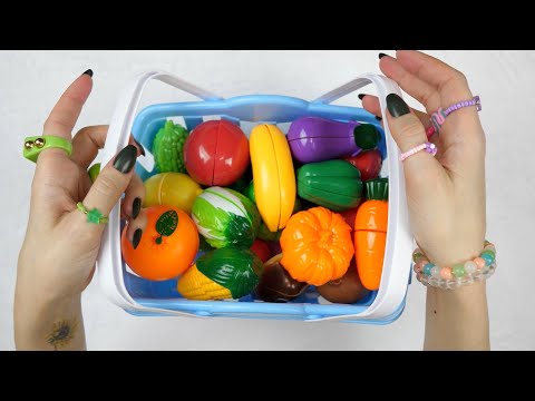 Cutting Fruits & Vegetables / Velcro / Toy  *ASMR