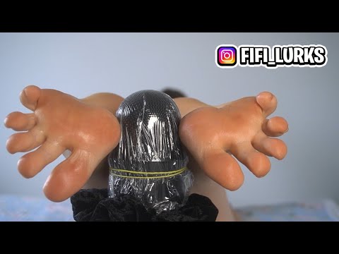 Feet ASMR | oily wet soles & toes | relaxing
