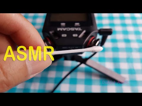ASMR Q-Tips Mic Brushing