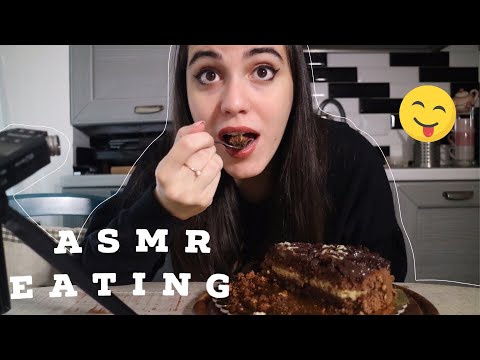 |ASMR EATING| MANGIAMO INSIEME LA MIA TORTA DI COMPLEANNO!