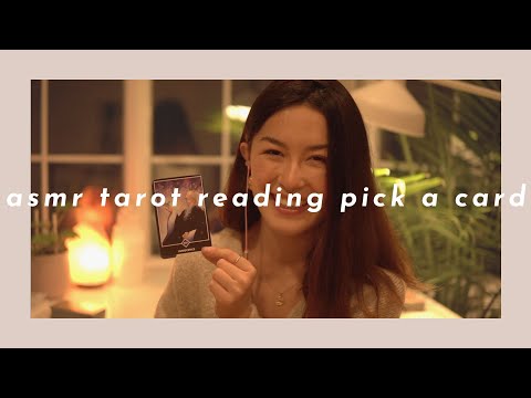 ASMR Pick a Card TIMELESS Tarot Reading (Tapping, Shuffling, Roleplay, Soft Spoken)