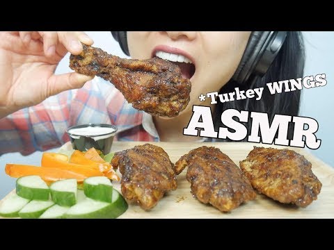 ASMR Turkey WINGS (CRISPY EATING SOUNDS) | SAS-ASMR