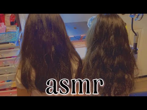 ASMR| The most satisfying hair brushing, scalp scratching & hair playing video! - some whispering 😴