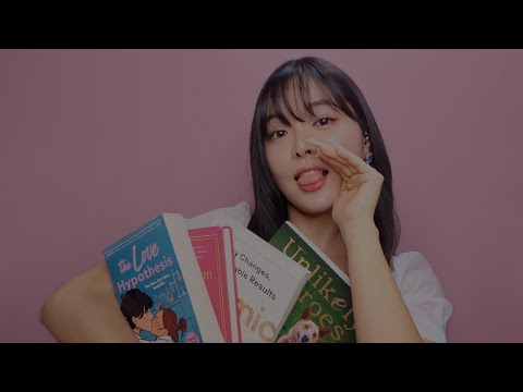 ASMR Showing English Books I've been reading! (ear to ear)