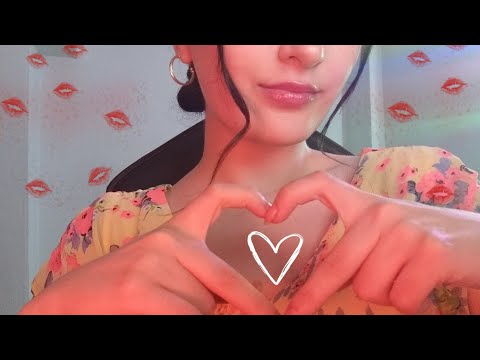 ASMR Covering your whole face with friendly and soft kisses💋