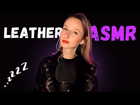 4K ASMR | New Leather Jacket & Gloves (100% Sensitivity)