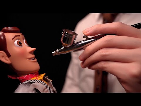 ASMR]ウッディの修理🤠 - Cleaning Woody Inspired by Toy Story 2(No talking)