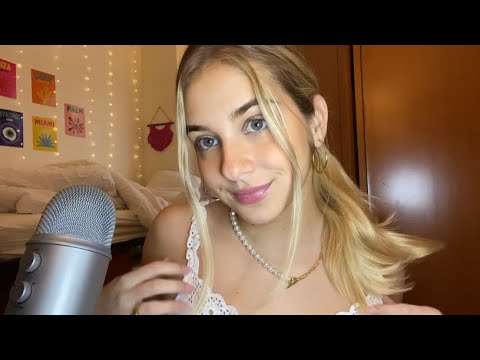 ASMR Body Triggers 🤎 Jewelry Tapping, Skin and Shirt Scratching, Nail Tapping, Whispering