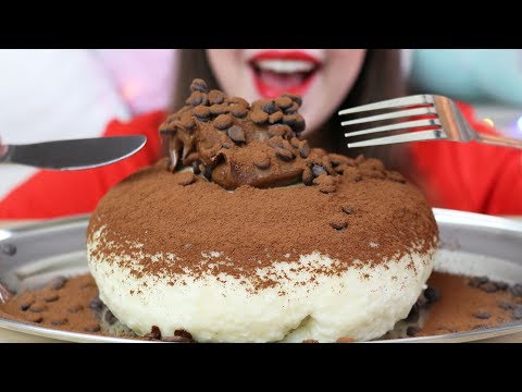 ASMR Giant NUTELLA CHOCOLATE DUMPLING *HOMEMADE & messy* (STICKY Eating Sounds)