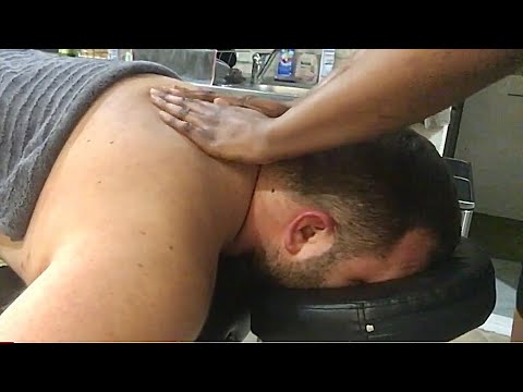 ASMR relaxing neck, back, shoulder , head, hair massage