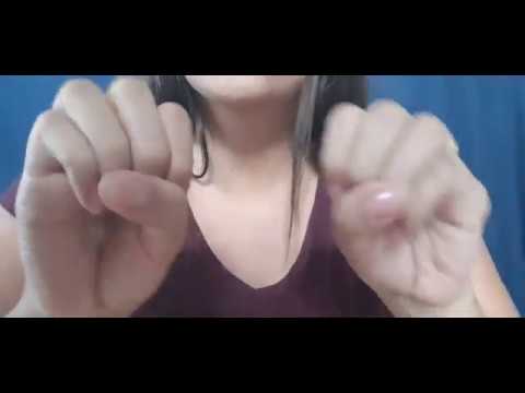 Asmr - Fast hand movements and mouth sounds.