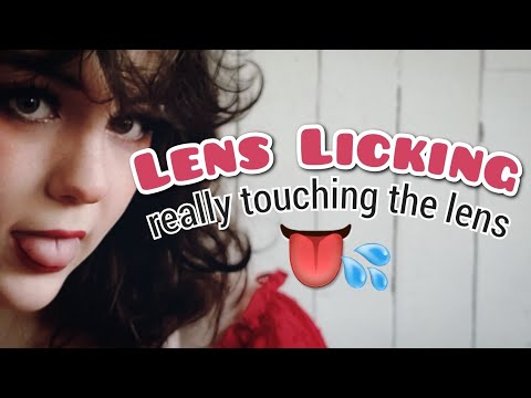 ASMR Lens Licking but I'm actually touching the lens 👅❤