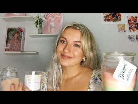 ASMR: tapping on my candle collection ✨