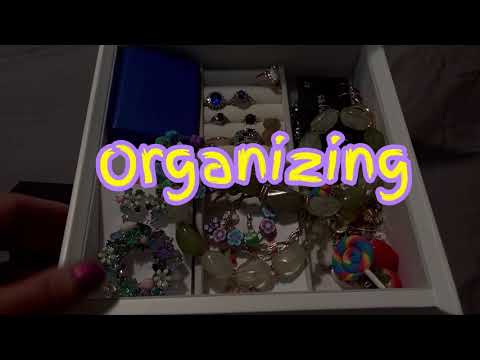 asmr organizing jewellery box | Organizing asmr organize with me