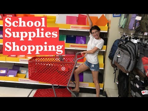 Back To School Supplies shopping