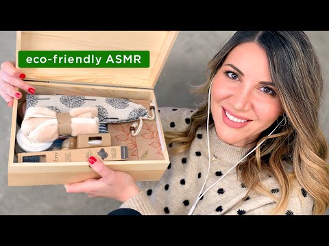 Eco-friendly ASMR 🌎tapping | wood | glass | fabric | brushing