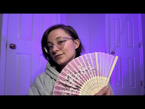 ASMR | Only Fans // Fan Sounds // Hand Sounds // Fabric Tracing & Rubbing // Tapping