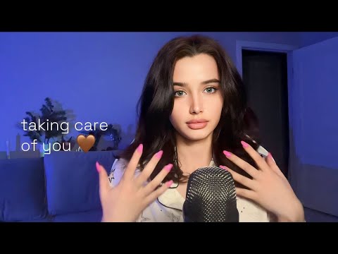 ASMR taking care of you before bed (skincare / scalp massage / whispered)