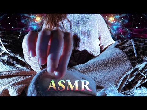 ASMR Binaural body scratching - leg scratching, slippers soles on feet, pants, fabric (no talking)