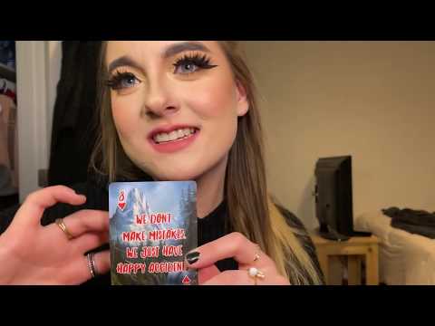 ASMR| Bob Ross cards, tapping, whipsers