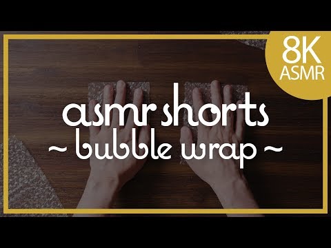 ASMR Shorts ~ Bubble Wrap! (8K)