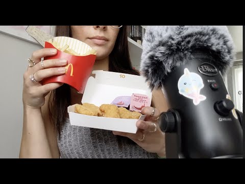 ASMR | trying the BTS meal from McDonalds 🍟 mini mukbang