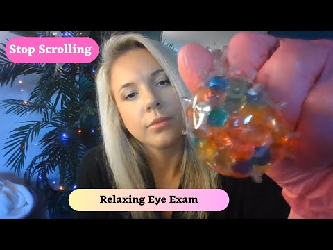 ASMR Eye Exam/Relaxing exam for Sleep