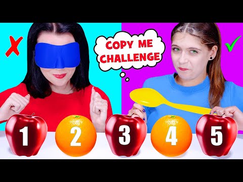 ASMR Copy Me Challenge, Fake VS Original, 100 or 1 Challenge | Eating Sounds LiLiBu