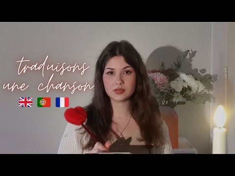 ASMR - Traduisons une chanson de l'eurovision en anglais et portugais en français (soft-spoken)