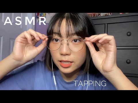 ASMR Fast Tapping Sounds, Glasses Tappings | Leather, Wood, Plastic etc.