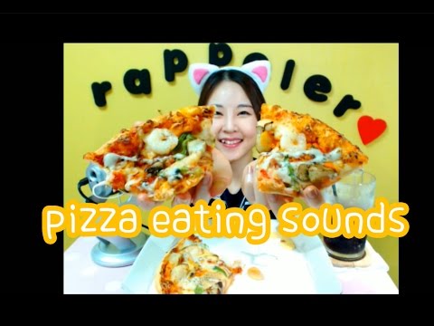 korean한국어ASMR/도미노 치즈 퐁듀 먹방 이팅사운드/pizza eating sounds/whispering/냠냠냠