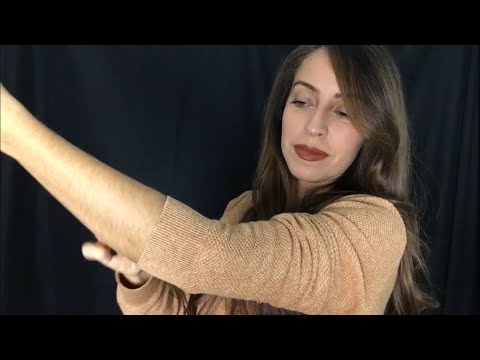 ASMR Sleeve Rolling and Clothes Scratching