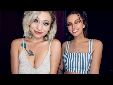 ASMR Two Girls Counting with Eye Contact