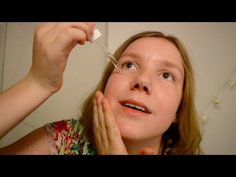 ASMR: taking care of your (and my) skin *face massage, tweezing,...*~soft spoken/whispering