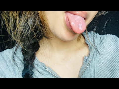 ASMR|Lens Licking|Tongue Fluttering|Kisses